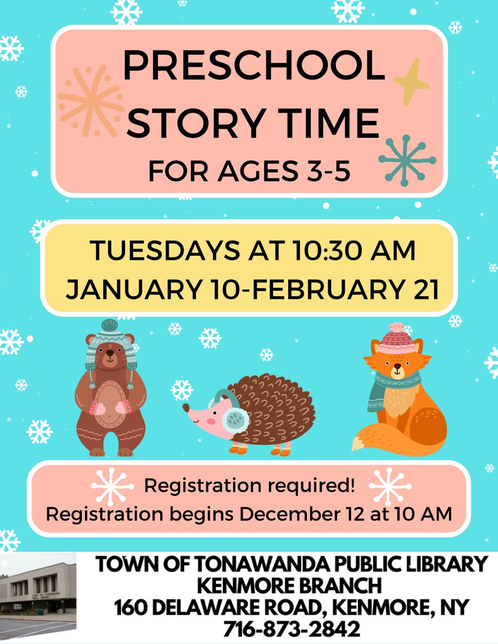 Preschool Story Time - Winter 2023